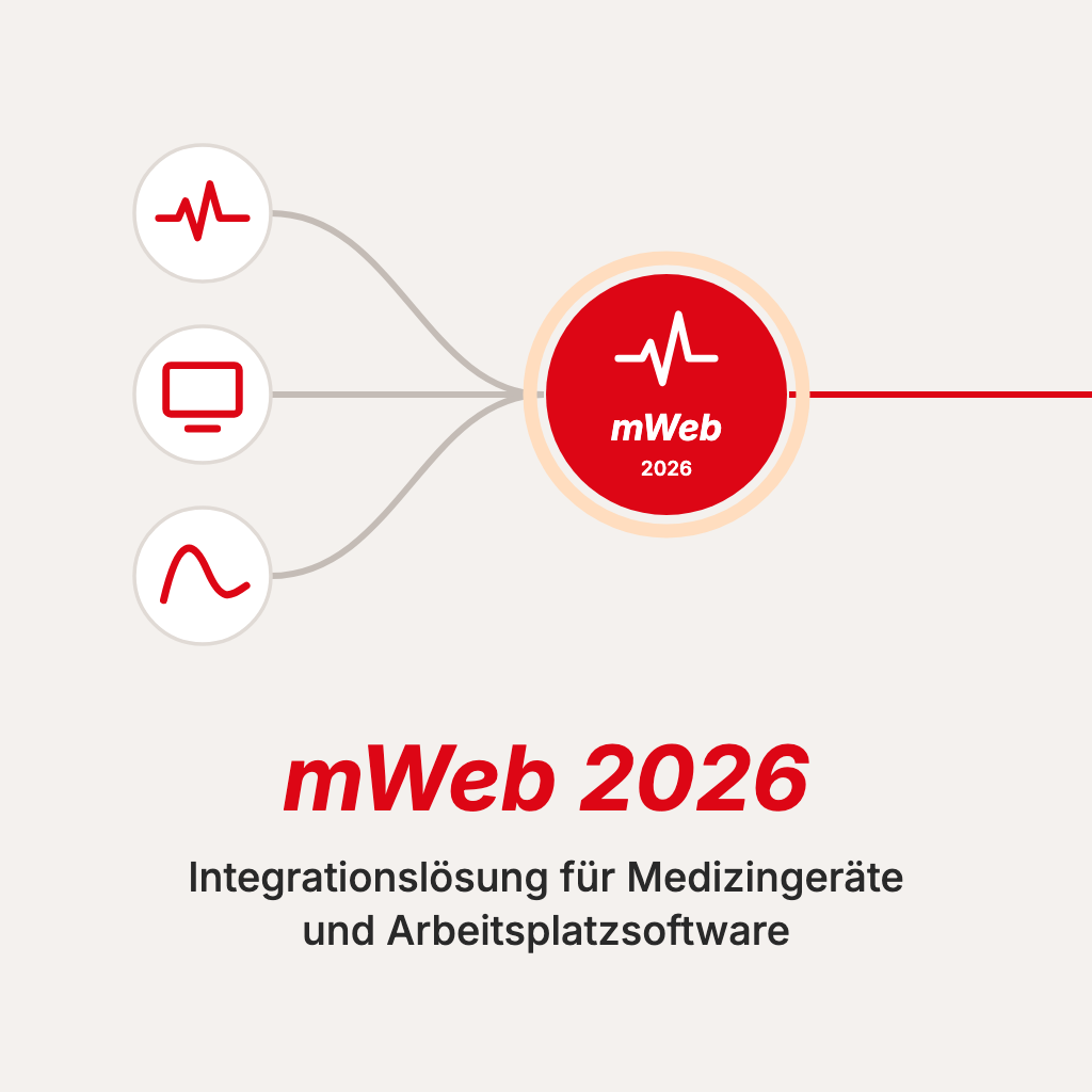 mWeb 2026 – solução de integração para equipamentos médicos e software de posto de trabalho