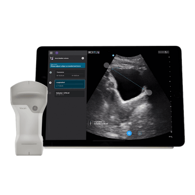 Vscan Air CL mit Tablet, Messung des Blasenvolumens mit Auto Bladder Volume